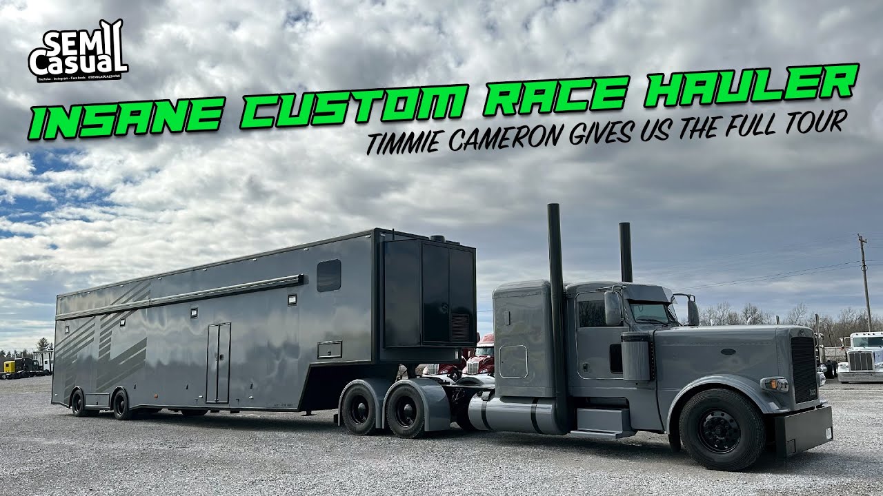 Video Thumbnail: Sickest Race Hauler Ever!! Custom Peterbilt with a 5150 trailer